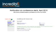 Conference Alerts